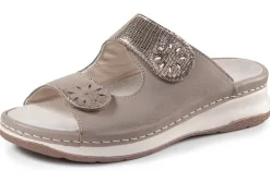 ELENA EDEN, bequeme Damen-Pantoletten, Weite H, mit herausnehmbarem Fußbett