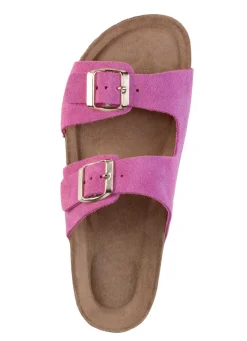 ELENA EDEN, bequeme Damen-Pantoletten, Weite H, aus Leder