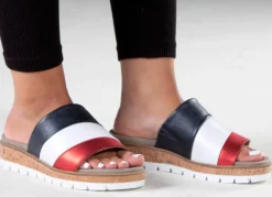 ELENA EDEN, bequeme Damen-Pantoletten, Weite G, mit herausnehmbarem Fußbett