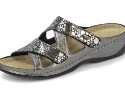 ELENA EDEN, bequeme Damen-Pantoletten, Weite G, mit Klettverschluss