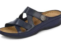 ELENA EDEN, bequeme Damen-Pantoletten, Weite G, mit Klettverschluss