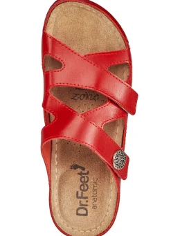 ELENA EDEN, bequeme Damen-Pantoletten, Weite G, mit Klettverschluss