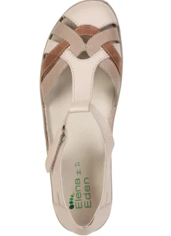 ELENA EDEN, bequeme Damen-Sandalen, Weite H, mit Klettspange