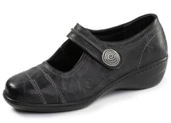 ELENA EDEN, bequeme Damen-Spangenschuhe, Weite H, mit herausnehmbarem Fußbett