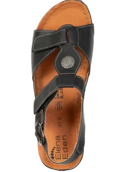 ELENA EDEN, bequeme Damen-Sandalen, Weite G, mit Klettverschluss
