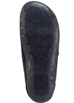 ELENA EDEN Hausschuh aus teilweise glänzend bedrucktem Textilmaterial