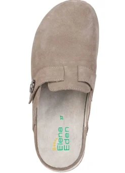 ELENA EDEN, klassische Damen-Clogs, Weite H, mit herausnehmbarem Fußbett
