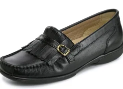 ELENA EDEN, klassische Damen-Slipper, Weite H, mit herausnehmbarem Lederfußbett