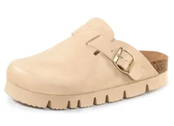 ELENA EDEN, klassische Damen-Clogs, Weite H, mit Klettspange