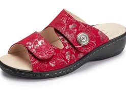 ELENA EDEN, klassische Damen-Pantoletten, Weite H, mit herausnehmbaren Fußbett