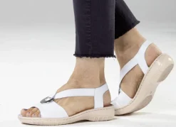 ELENA EDEN, leichte Damen-Sandalen, Weite H, mit Elastik-Bandage