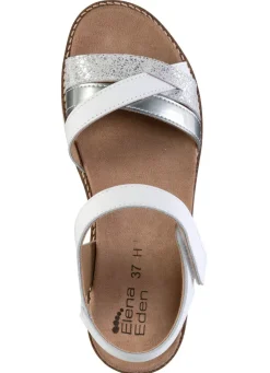 ELENA EDEN, modische Damen-Sandale, Weite H, mit herausnehmbarem Fußbett