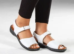 ELENA EDEN, modische Damen-Sandalen, Weite G, mit Klettverschluss