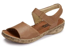 ELENA EDEN, modische Damen-Sandalen, Weite G, mit Klettverschluss