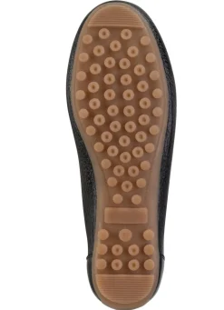 ELENA EDEN Mokassin-Slipper aus weichem, genarbtem Hirsch-Nappaleder