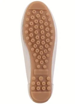 ELENA EDEN Mokassin-Slipper aus weichem, genarbtem Hirsch-Nappaleder