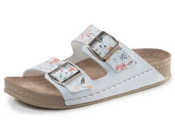 ELENA EDEN Pantolette aus teilweise floral bedrucktem Synthetik