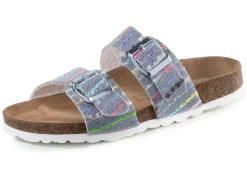 ELENA EDEN Pantolette aus interessant dessiniertem Synthetik