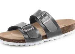 ELENA EDEN Pantolette mit Glitzersteinchen verzierten Schließen