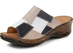 ELENA EDEN Pantolette mit dezenter Knitter-Struktur