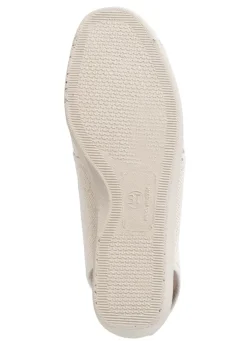 ELENA EDEN Sandale aus luftigem Meshmaterial und Textil mit Metallicschimmer