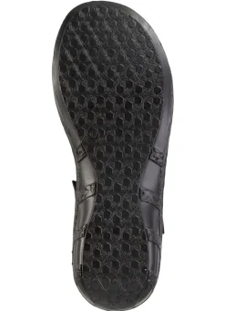 ELENA EDEN Sandale aus Nappaleder mit dezenter Knitter-Struktur