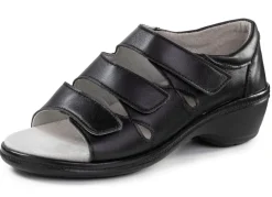 ELENA EDEN Sandale aus teilweise schimmerndem Nappaleder