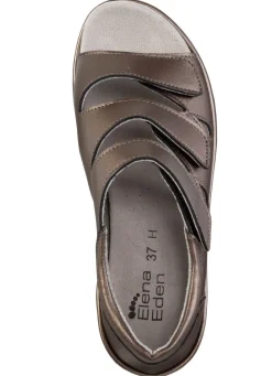 ELENA EDEN Sandale aus teilweise schimmerndem Nappaleder