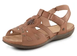 ELENA EDEN Sandale mit Ziernieten und Lederdurchzügen