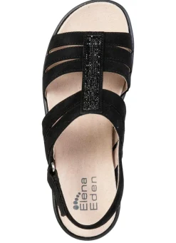 ELENA EDEN, schicke Damen-Sandalen, Weite G, mit herausnehmbarem Fußbett