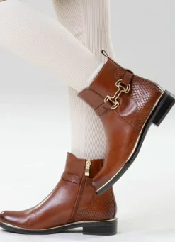 ELENA EDEN, schicke Damen-Stiefeletten, Winterschuhe, Weite G, mit Reißverschluss