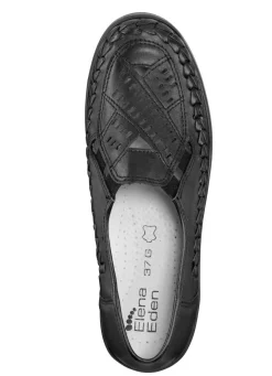 ELENA EDEN Slipper luftig durchbrochen und mit Flechtdurchzug