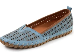 ELENA EDEN, sommerliche Damen-Slipper, Weite G, mit herausnehmbarem Fußbett