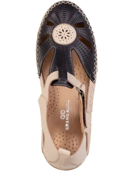 ELENA EDEN, sommerliche Damen-Slipper, Weite H, mit herausnehmbarem Fußbett