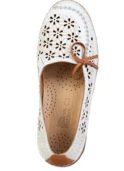 ELENA EDEN, sommerliche Damen-Slipper, Weite H, mit herausnehmbarem Fußbett