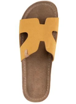 ELENA EDEN, sommerliche Damen-Pantoletten, aus Leder