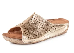 ELENA EDEN, sommerliche Damen-Pantoletten, aus Leder