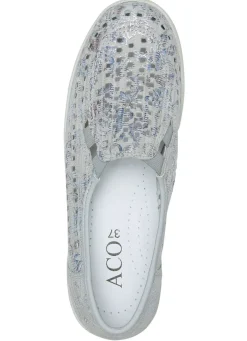 ELENA EDEN, sommerliche Damen-Slipper, Weite G, mit herausnehmbarem Fußbett