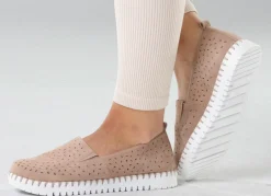 ELENA EDEN, sommerliche Damen-Slipper, Weite H, mit herausnehmbarem Fußbett