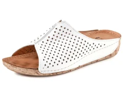 ELENA EDEN, sommerliche Damen-Pantoletten, aus Leder