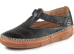ELENA EDEN, sommerliche Damen-Slipper, Weite H, mit Klettverschluss
