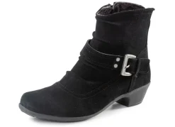 ELENA EDEN Stiefelette mit flotter Raffung und Zier-Schließe