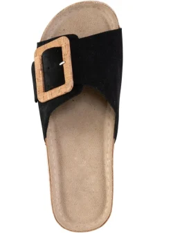 ELENA EDEN, trendige Damen-Pantoletten, aus Leder