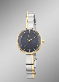 ETT-Solar-Damenuhr ELS-12151-52M mit Quartzuhrwerk