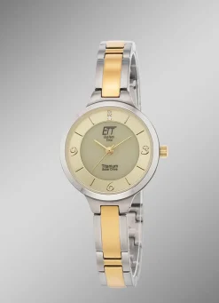 ETT-Solar-Damenuhr ELT-12148-61M mit Titanbandgehäuse