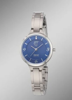 ETT-Solar-Damenuhr ELT-12147-31M mit Quartzuhrwerk