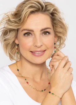 Farbenfrohe Eleganz: Armband mit Quarzen in verschiedenen Farben