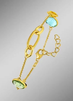 Farbenfrohe Eleganz: Armband mit Quarzen