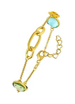 Farbenfrohe Eleganz: Armband mit Quarzen