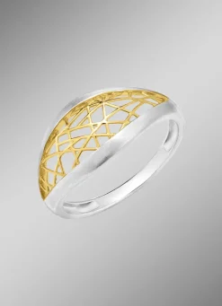 Faszinierender Damenring in edler Bicolor-Optik